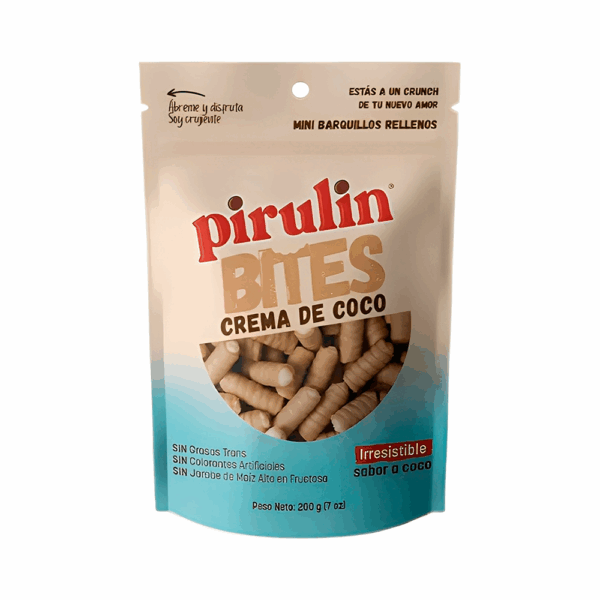 Mini Barquillos Pirulin Coco 200g - Imagen 1